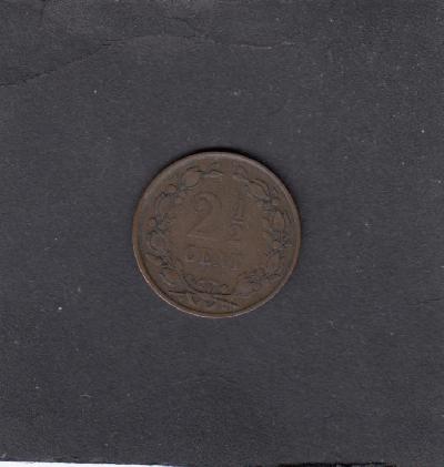 Beschrijving: 2 1/2 Cent WILLEM III